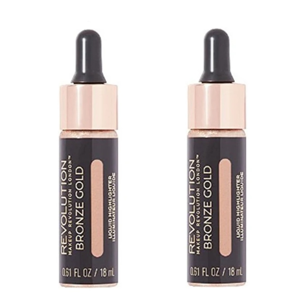 Revolution Bronze Gold Liquid Highlighter - bundle of 2